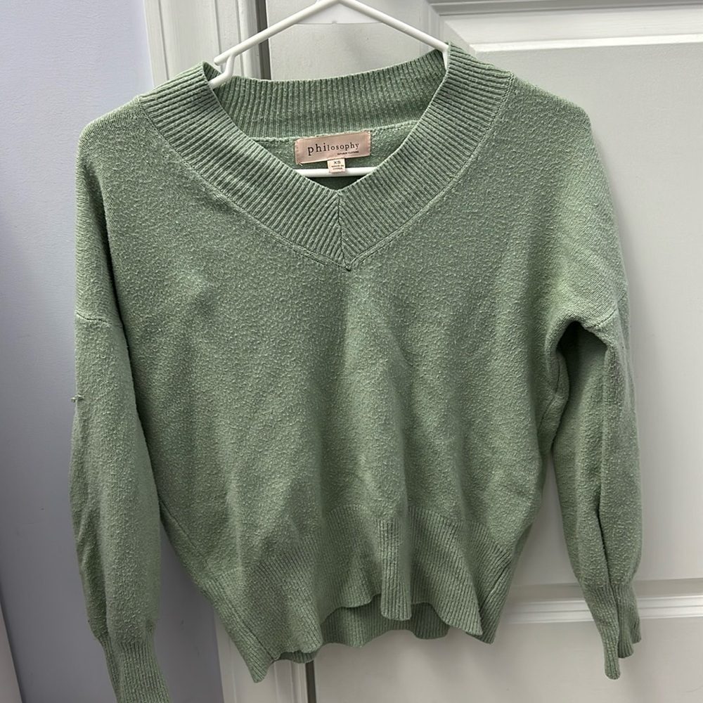Mint Green Plain Sweater
